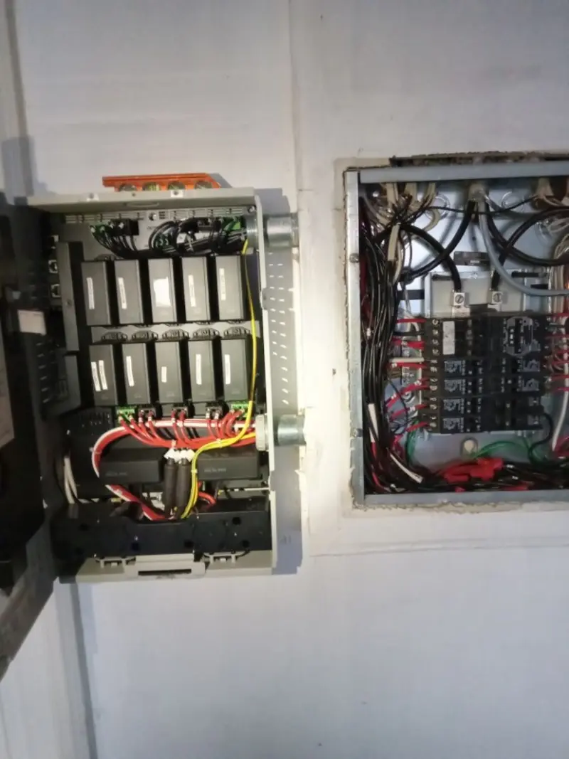 Electrical panel upgrade completed for Security Camera Wiring in Oneonta